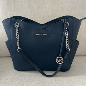 Michael Kors Navy Blue Shoulder Bag